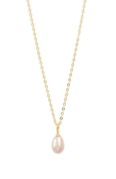 Nordstrom Demi Fine Freshwater Pearl Pendant Necklace In Gold