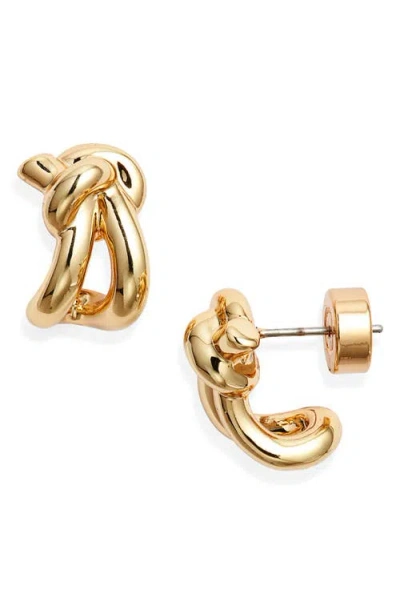 Nordstrom Demi Fine Knot Huggie Hoop Earrings In Gold