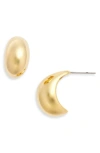 Nordstrom Demi Fine Large Teardrop Hoop Earrings In 14k Gold Plated