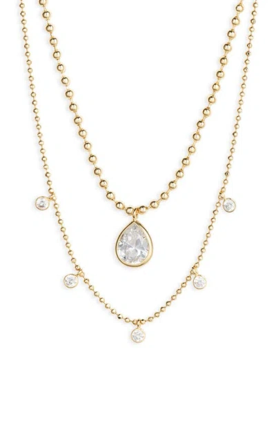 Nordstrom Demi Fine Layered Chain Necklace In 14k Gold Plated