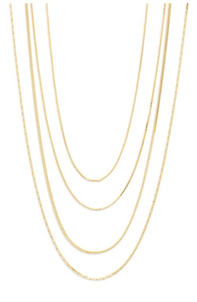 Nordstrom Demi Fine Layered Chain Necklace In Gold