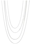 Nordstrom Demi Fine Layered Chain Necklace In Metallic