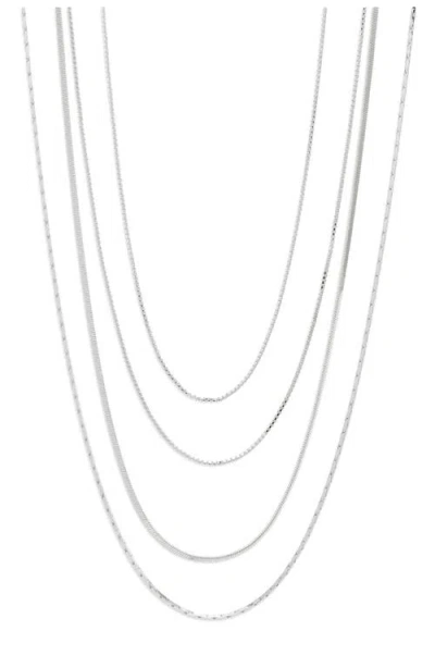 Nordstrom Demi Fine Layered Chain Necklace In Metallic
