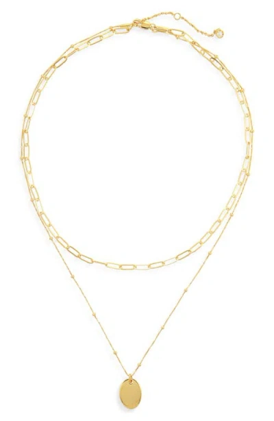 Nordstrom Demi Fine Layered Pendant Necklace In Gold