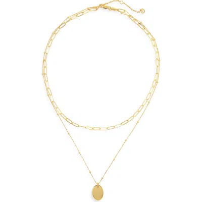 Nordstrom Demi Fine Layered Pendant Necklace In Gold