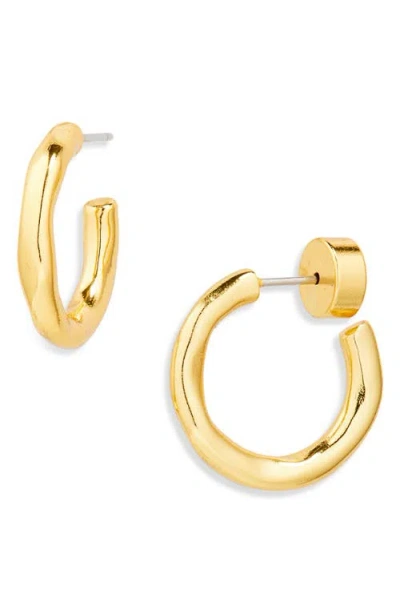 Nordstrom Demi Fine Molten Hoop Earrings In Gold