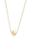 NORDSTROM NORDSTROM DEMI FINE ORB PENDANT NECKLACE