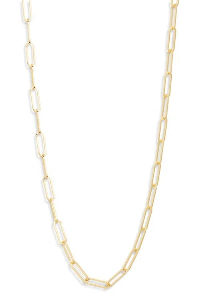 Nordstrom Demi Fine Paper Clip Necklace In Gold