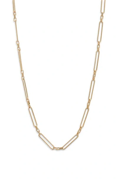 Nordstrom Demi Fine Paper Clip Necklace In White