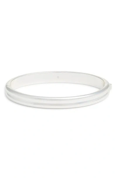 Nordstrom Demi Fine Smooth Hinge Bangle In Metallic