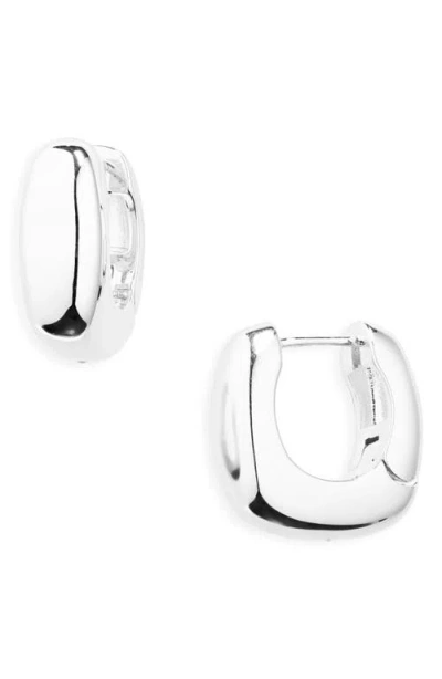 Nordstrom Demi Fine Square Huggie Hoop Earrings In Silver