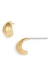 Nordstrom Demi Fine Teardrop J-hoop Earrings In Gold