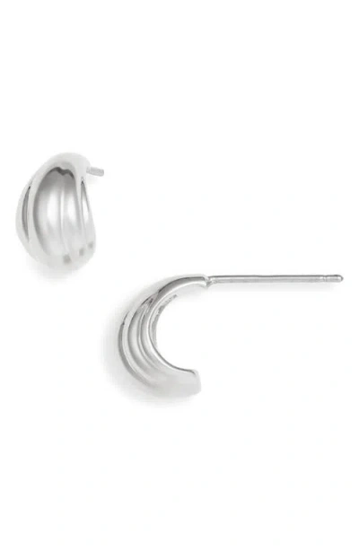 Nordstrom Demi Fine Teardrop J-hoop Earrings In Sterling Silver Plated