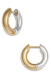 Nordstrom Demi Fine Tube Huggie Hoop Earrings In 14k Goldterling Plated