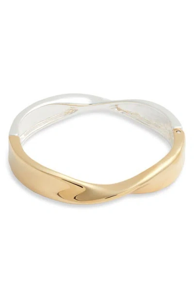 Nordstrom Demi Fine Twisted Bangle Bracelet In Gold