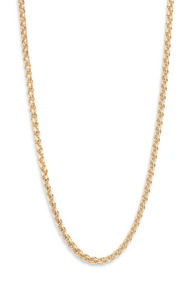 Nordstrom Demi Fine Wheat Chain Necklace In Gold