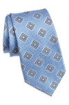 Nordstrom Diamond Pattern Silk Jacquard Tie In Blue