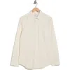 Nordstrom Diamond Print Cotton Button-up Shirt In Neutral