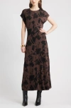 Nordstrom Dolman Sleeve Knit Dress In Brown