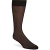 Nordstrom Dot Cotton Blend Dress Socks In Brown