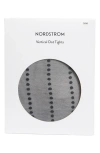 Nordstrom Dot Stripe Sheer Tights In Black