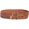 Nordstrom Double Braid Leather Belt In Brown