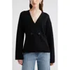Nordstrom Double Breasted Merino Wool Blend Cardigan In Multi