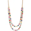 Nordstrom Double Row Tube Beaded Necklace