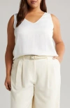 Nordstrom Everyday V-neck T-shirt In Ivory Cloud