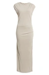 Nordstrom Draped Matte Jersey In Neutral