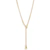 NORDSTROM NORDSTROM DROPLET CURB CHAIN LARIAT NECKLACE