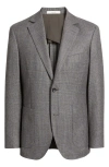 Nordstrom Duke Plaid Merino Wool Sport Coat In Gray