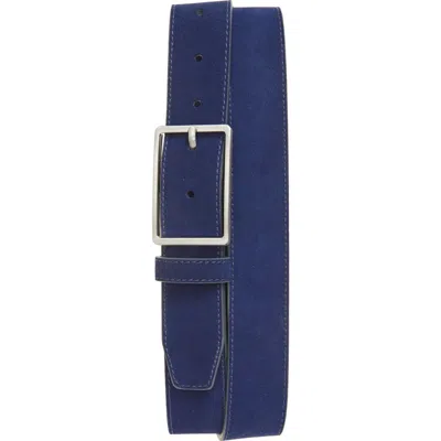 Nordstrom Easton Suede Belt In Blue
