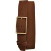 Nordstrom Easton Suede Belt In Brown Chocolate