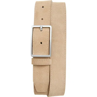 Nordstrom Easton Suede Belt In Light Tan