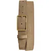 Nordstrom Easton Suede Belt In Taupe