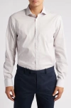 Nordstrom Easy Care Extra Trim Fit Geometric Print Dress Shirt In Purple Cascade Argyle