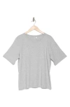 Nordstrom Pima Cotton Crewneck T-shirt In Grey Heather