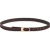Nordstrom Ellison Leather & Suede Belt In Brown