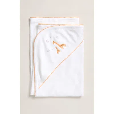 Nordstrom Kids'  Embroidered Hooded Bath Towel In White