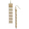 Nordstrom Enamel Dot Ball Chain Fringe Earrings
