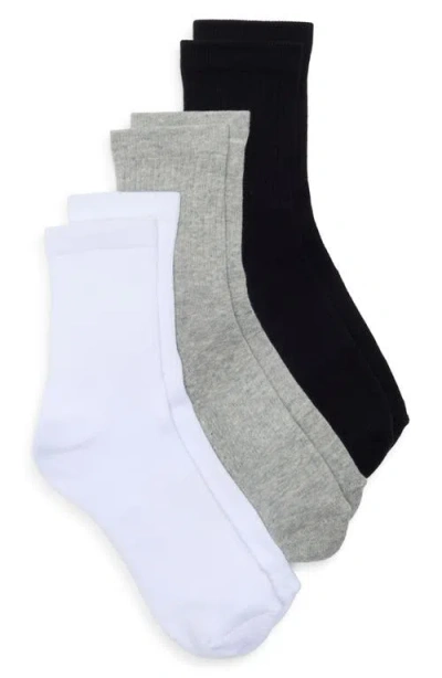 Nordstrom Everyday 3-pack Demi Crew Socks In Multi