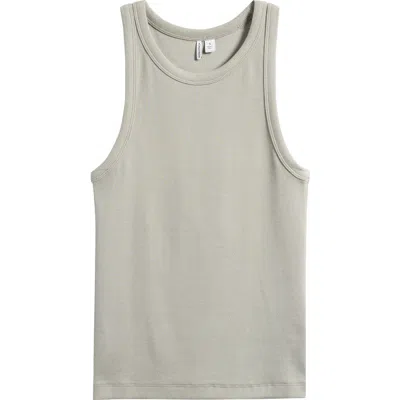Nordstrom Everyday Cotton Rib Tank In Brown