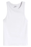 Nordstrom Everyday Rib Tank In White