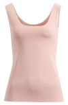Nordstrom Everyday Invisible Edge Tank In Pink Fawn