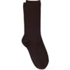 Nordstrom Everyday Rib Crew Socks In Brown