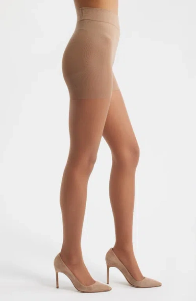 Nordstrom Everyday Shaping Sheer Tights In Brown