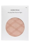 Nordstrom Everyday Sheer Diamond Tights In Brown Clove
