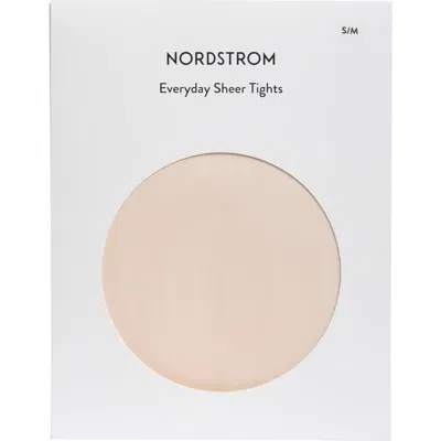 Nordstrom Everyday Sheer Tights In Beige Almond