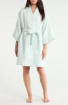 Nordstrom Everyday Waffle Robe In Blue